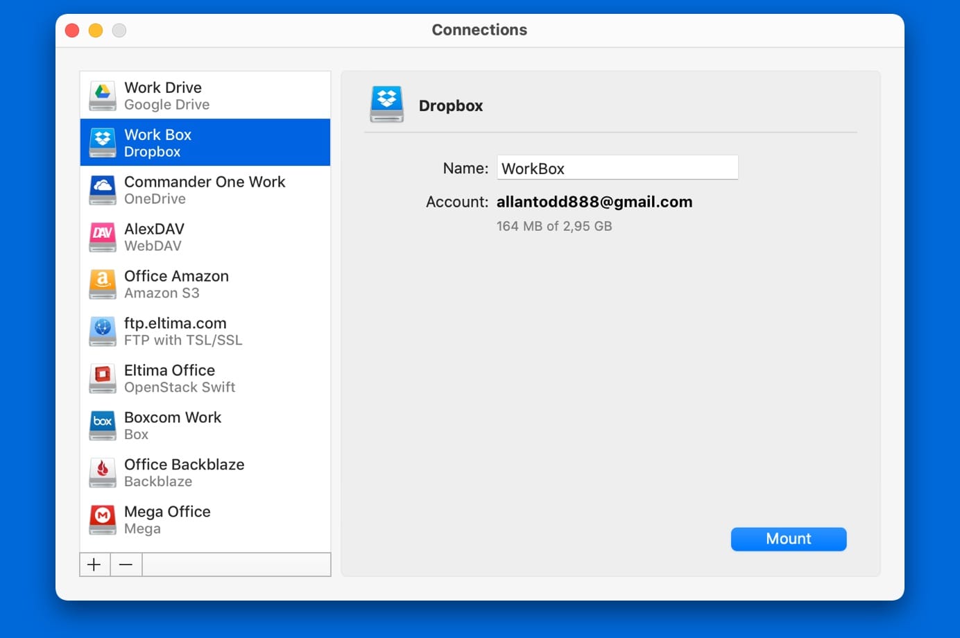 add dropbox as a place in office for mac