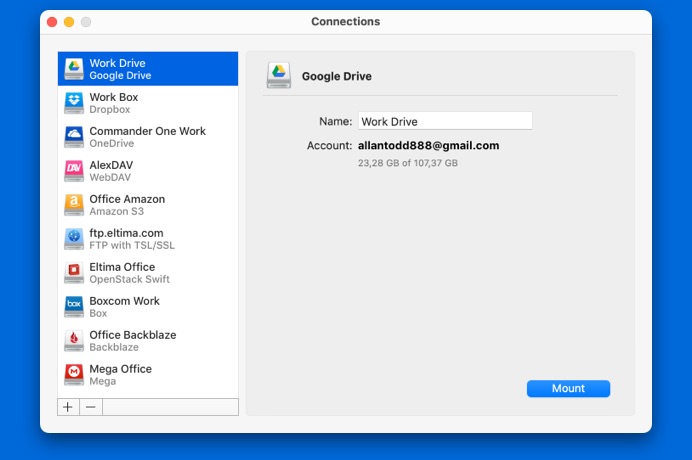 google drive mac finder integration