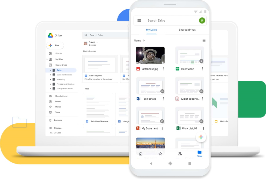 Google Drive: Desktop and mobile version