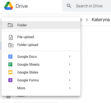 Creating New Google Drive File