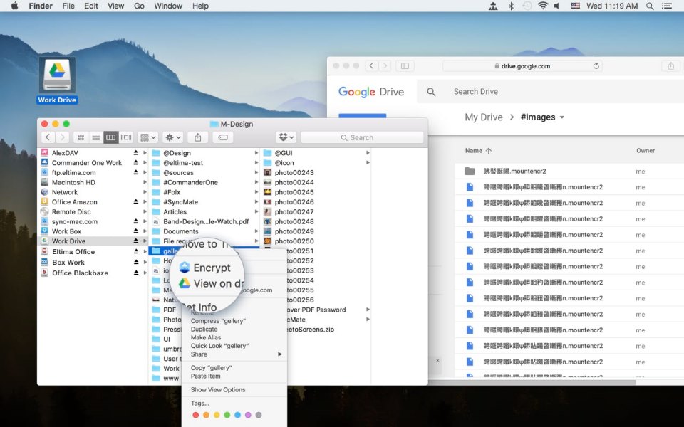 encrypt google drive folder