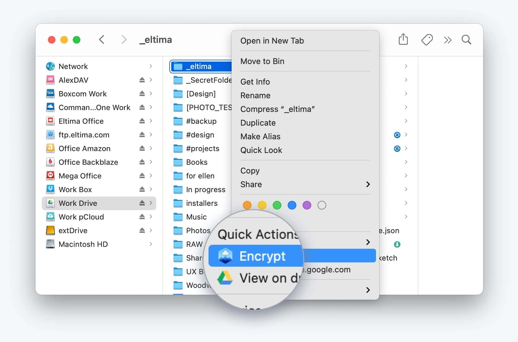 Connect To Dropbox Directly From Finder And Secure Online Storage