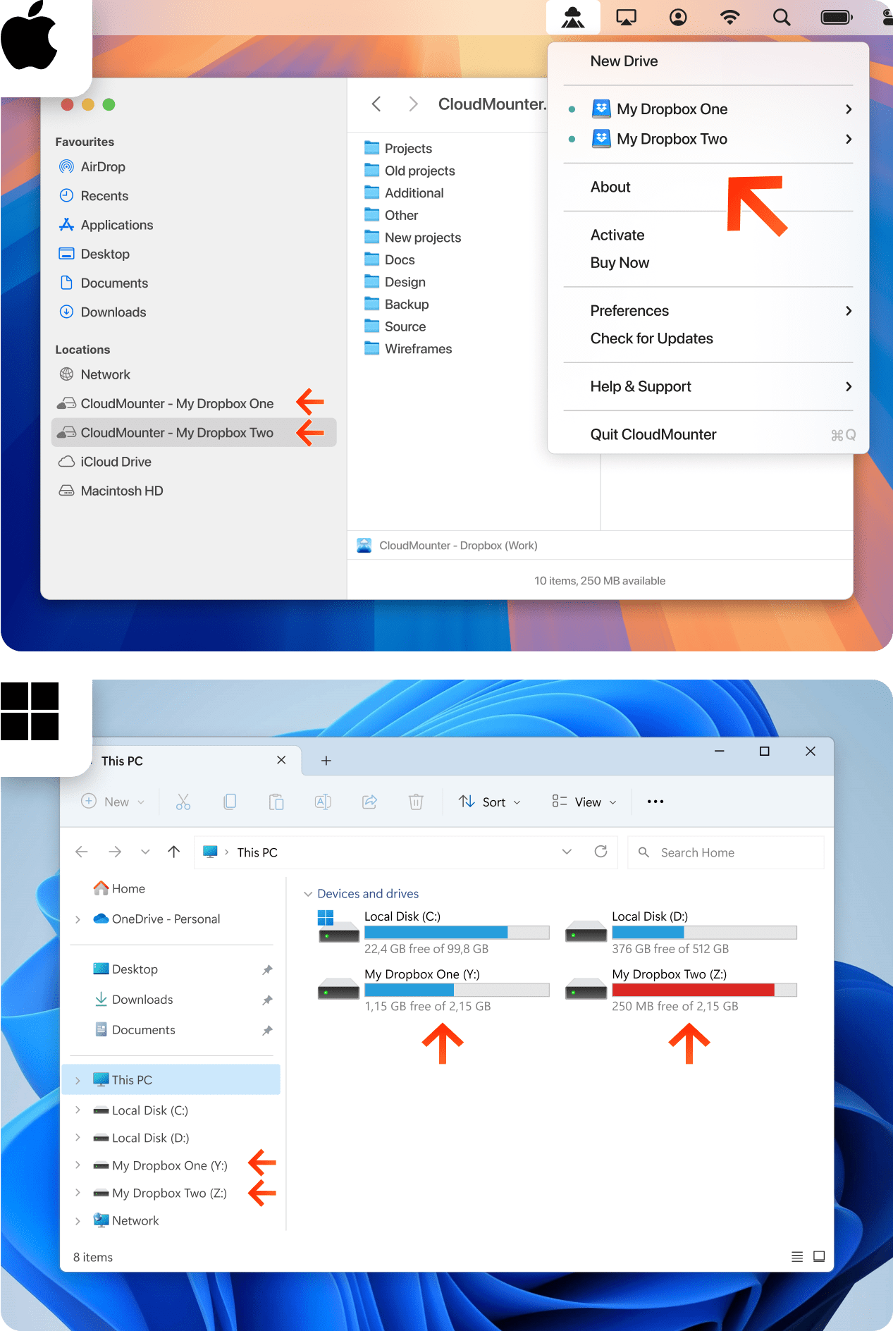 Copy files from one account to another 