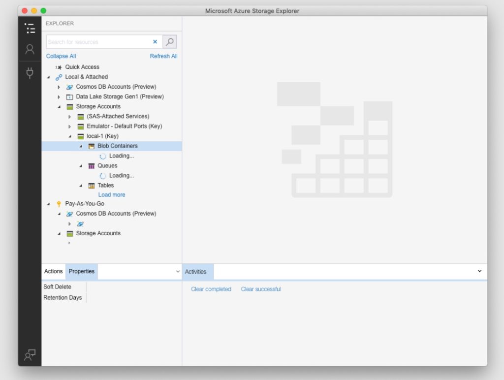 Microsoft’s Azure Storage Explorer 