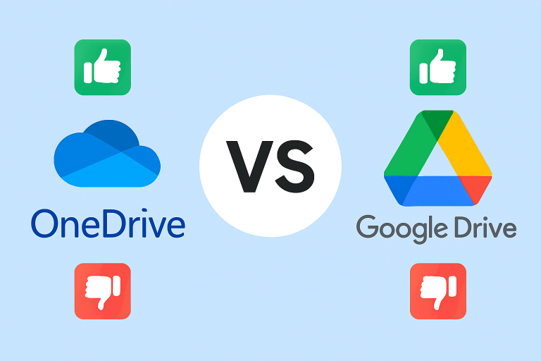 Microsoft OneDrive vs. Google Drive Comparison features